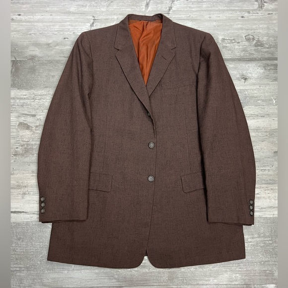 Vintage 1950’s Brown Atomic Fleck Sport Coat 40R